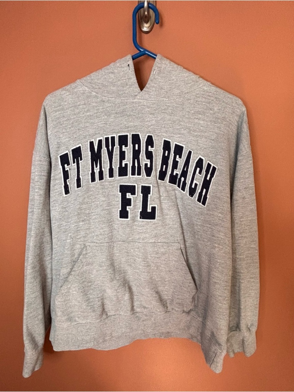 FT Myers Beach FL Gray Pullover Hoodie